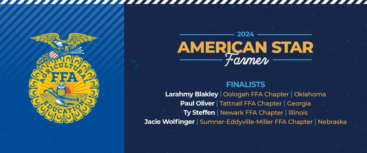 Get To Know the 2024 American Star Farmer Finalists