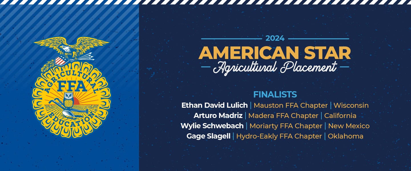 Get To Know the 2024 American Star in Agricultural Placement Finalists