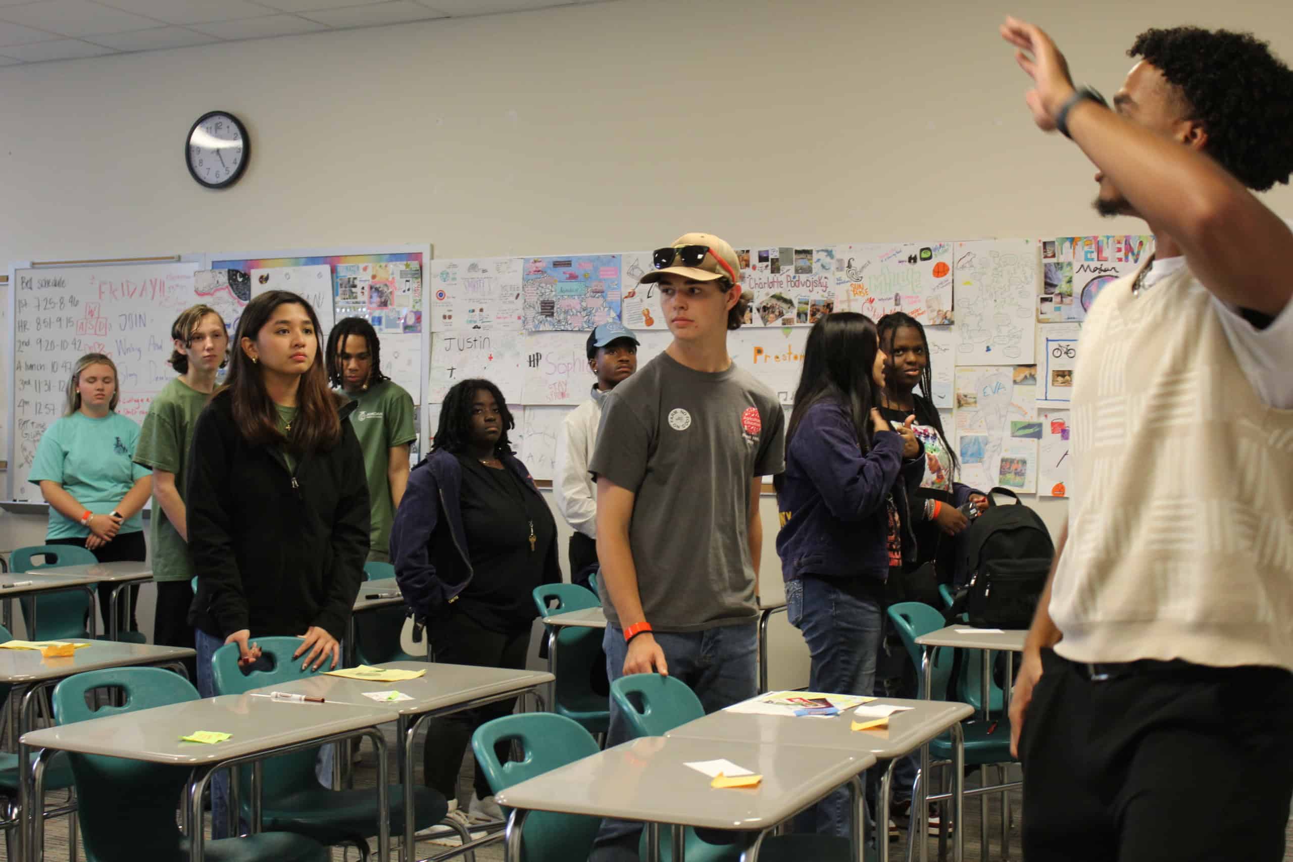 Students in a workshop.