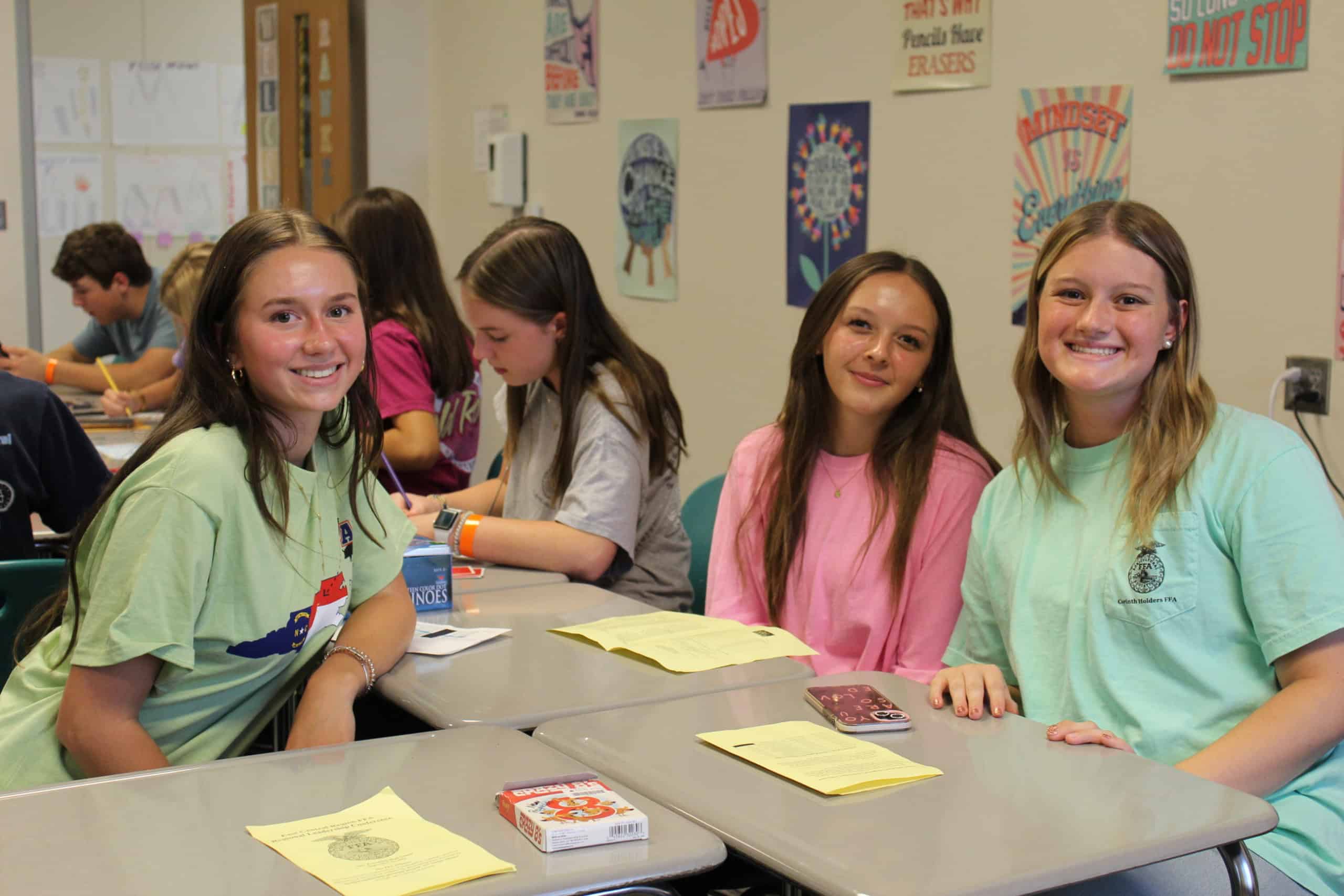 Students during a Brain Break.