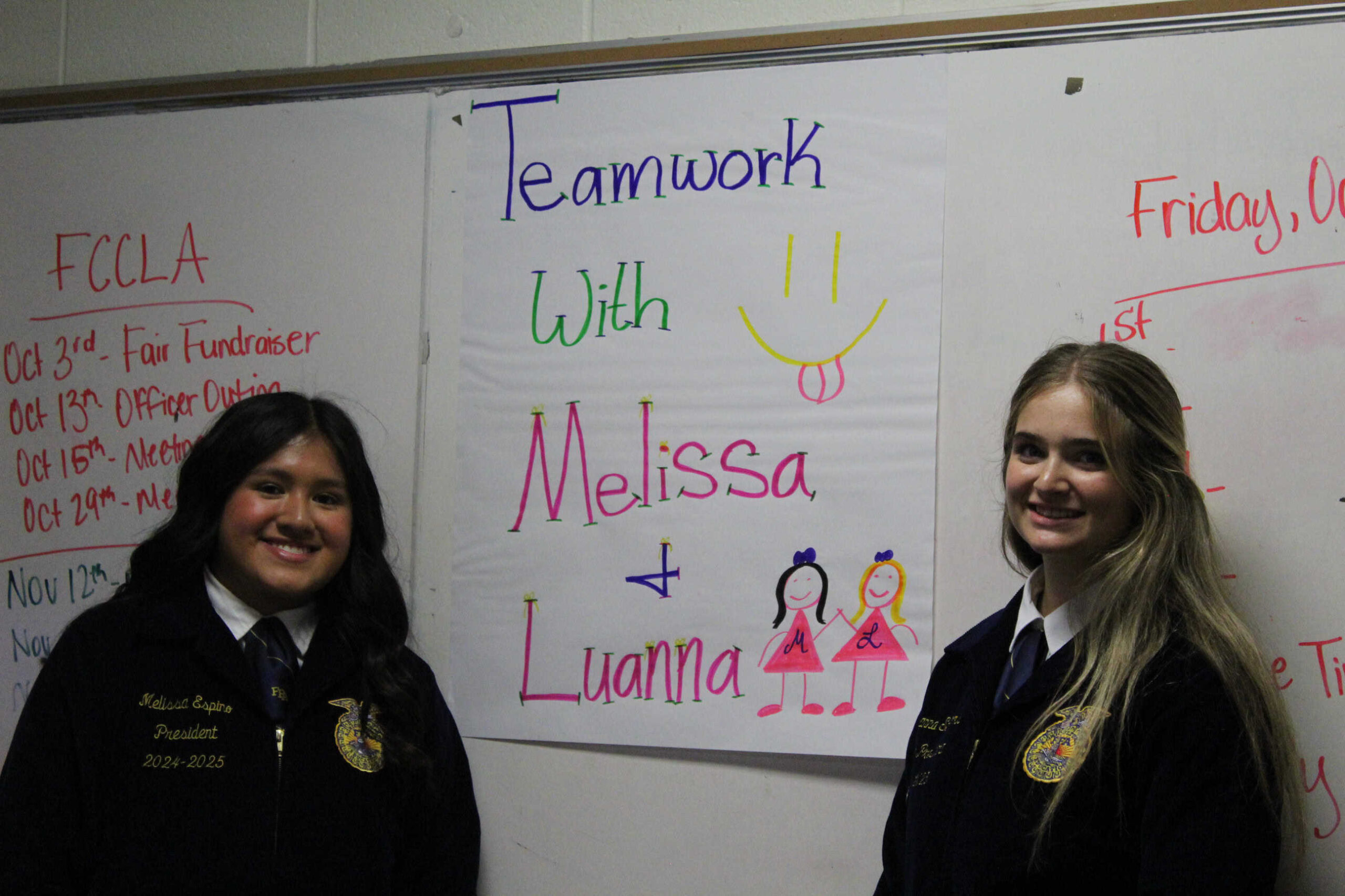 President Melissa Espino and Chaplain Luanna Sessoms in their workshop.