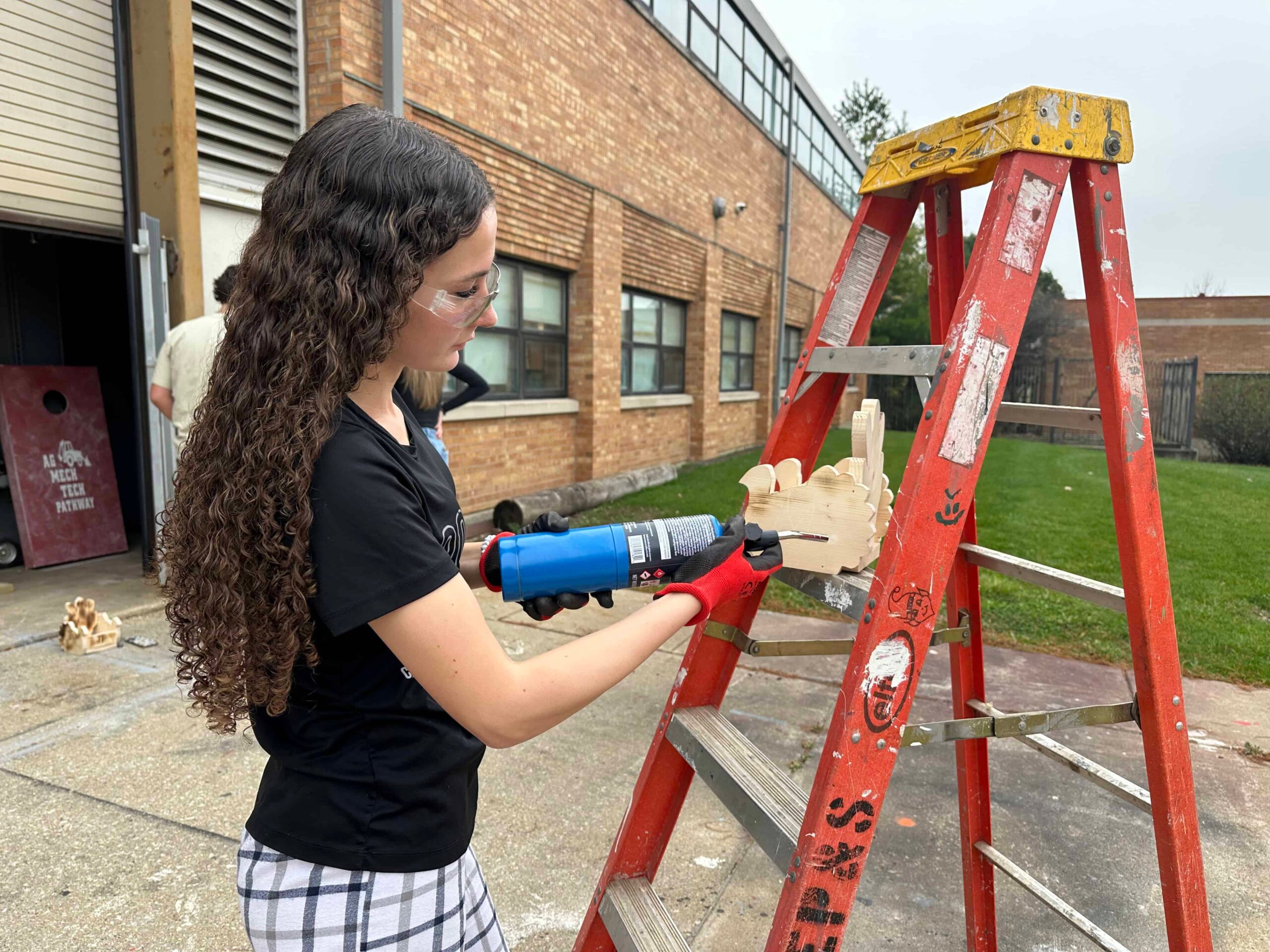 Junior Ag Mech Tech student Kaitlyn Brown