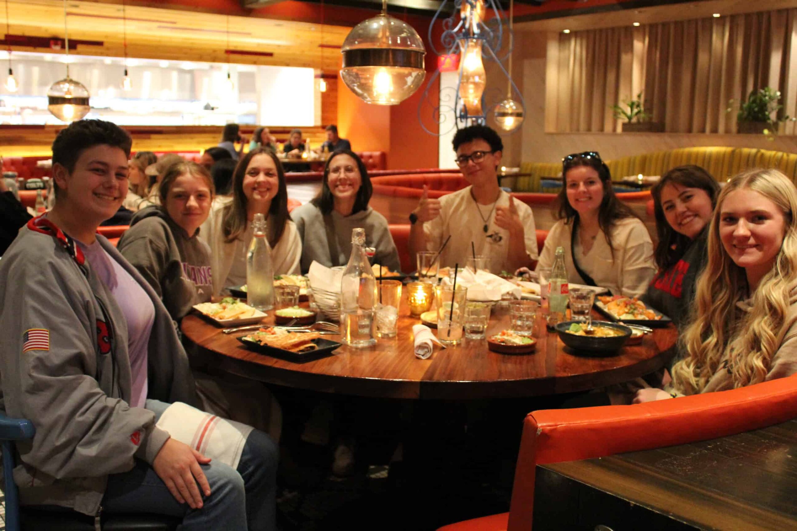 North Carolina Delegates eating dinner at NADA’s.