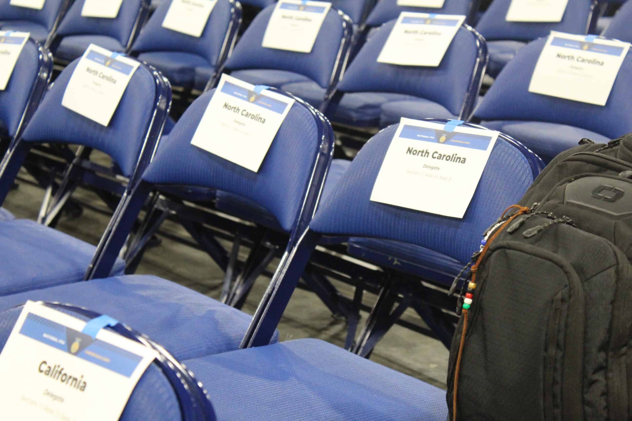 North Carolina FFA Delegate seating for the business session.
