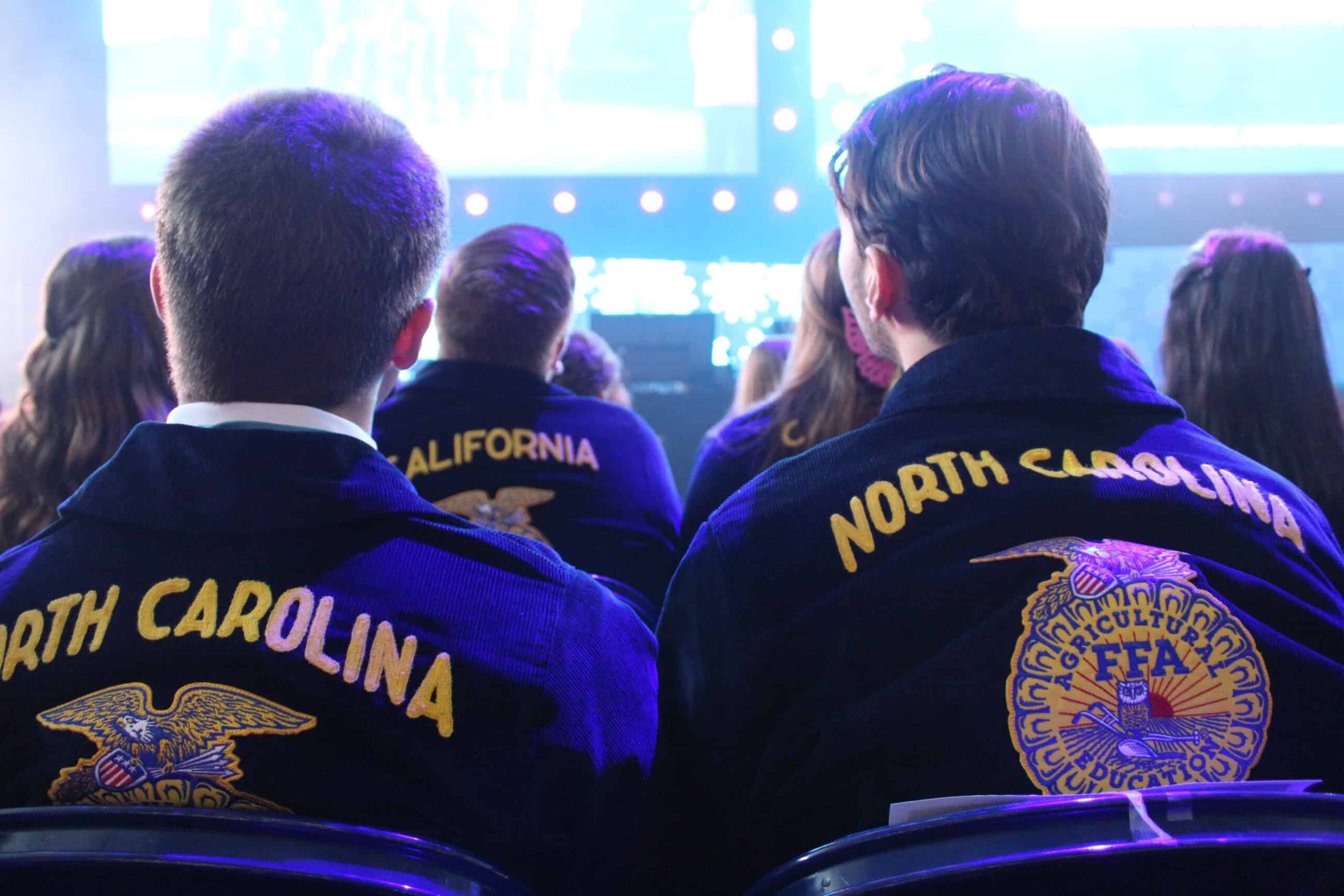 North Carolina FFA Delegates in front-row seating.