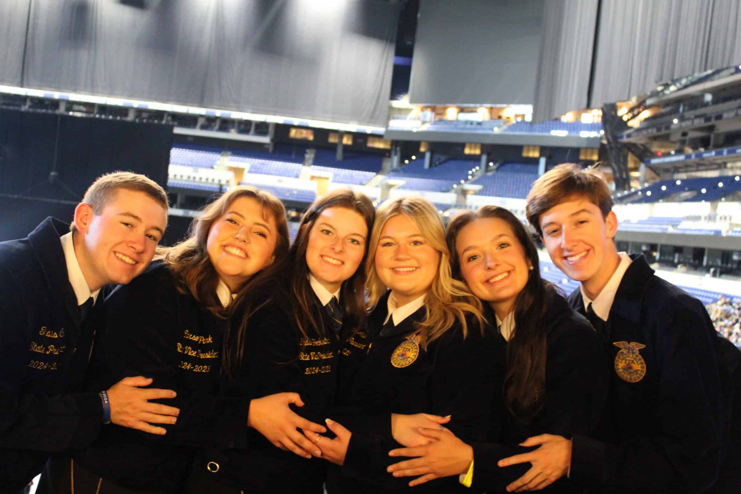 North Carolina FFA state officer team.