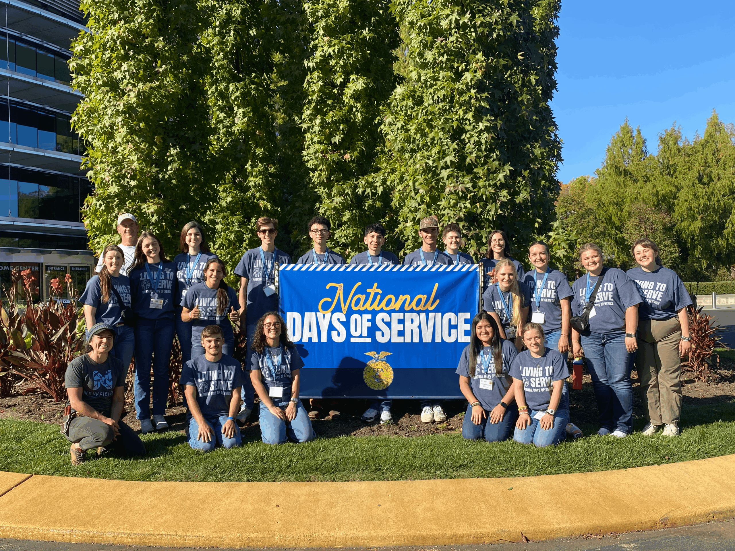 North Carolina Delegates at the National Days of Service in Newfields.