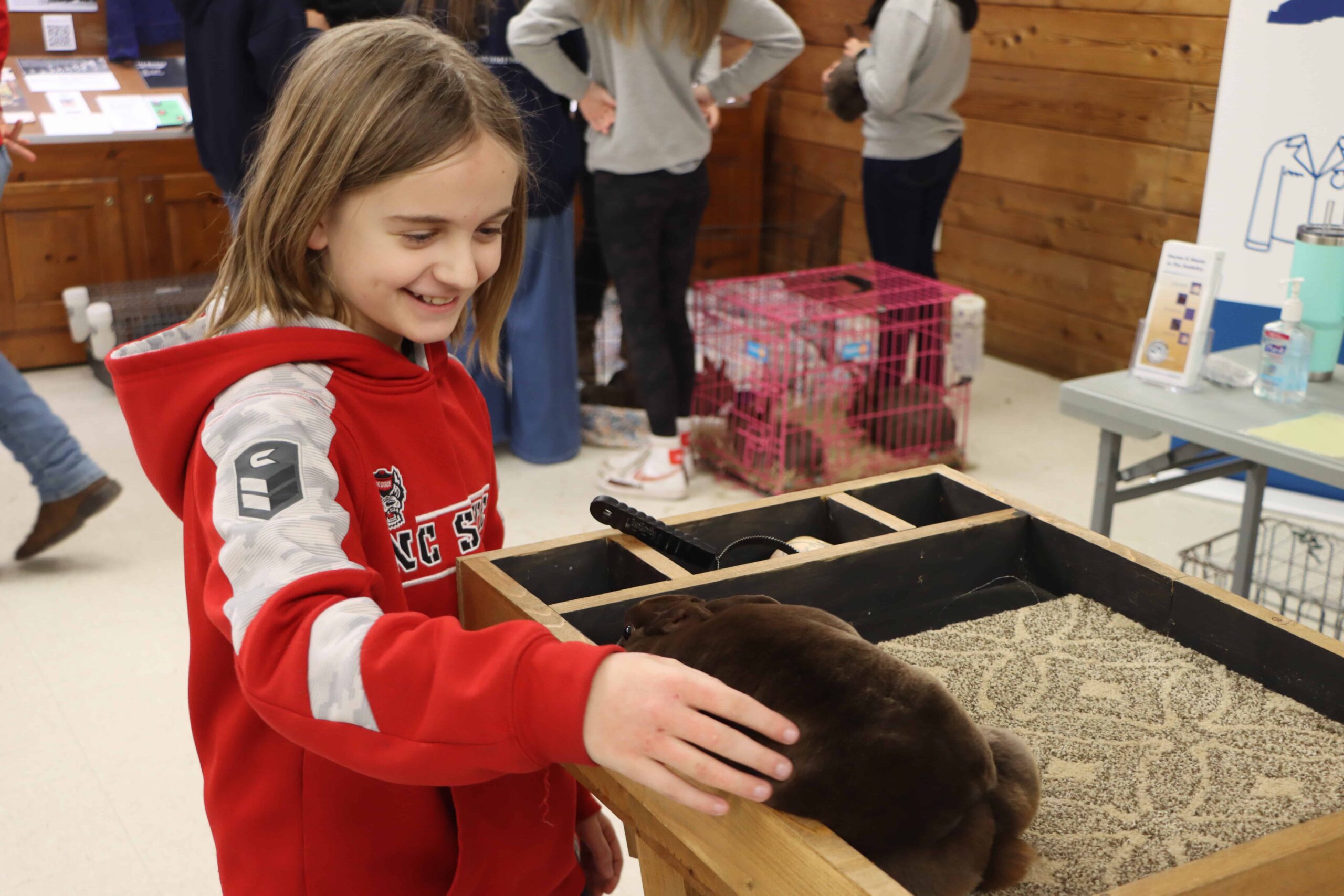 Students get to interact with animals.