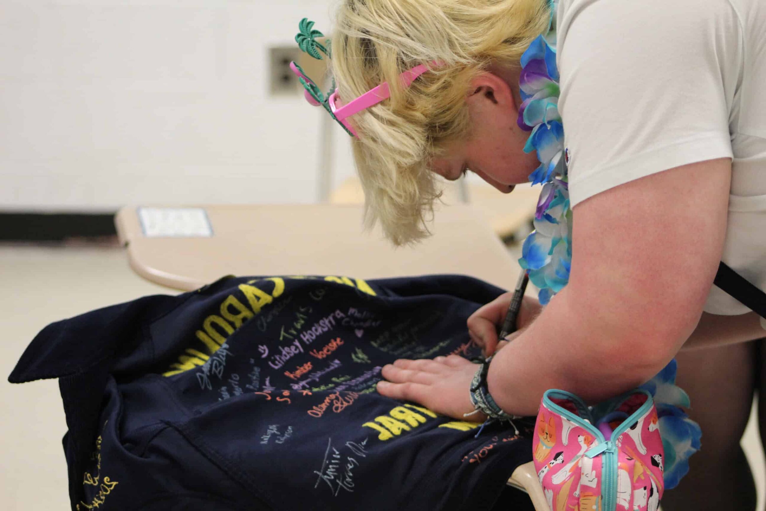 Jacket signing.