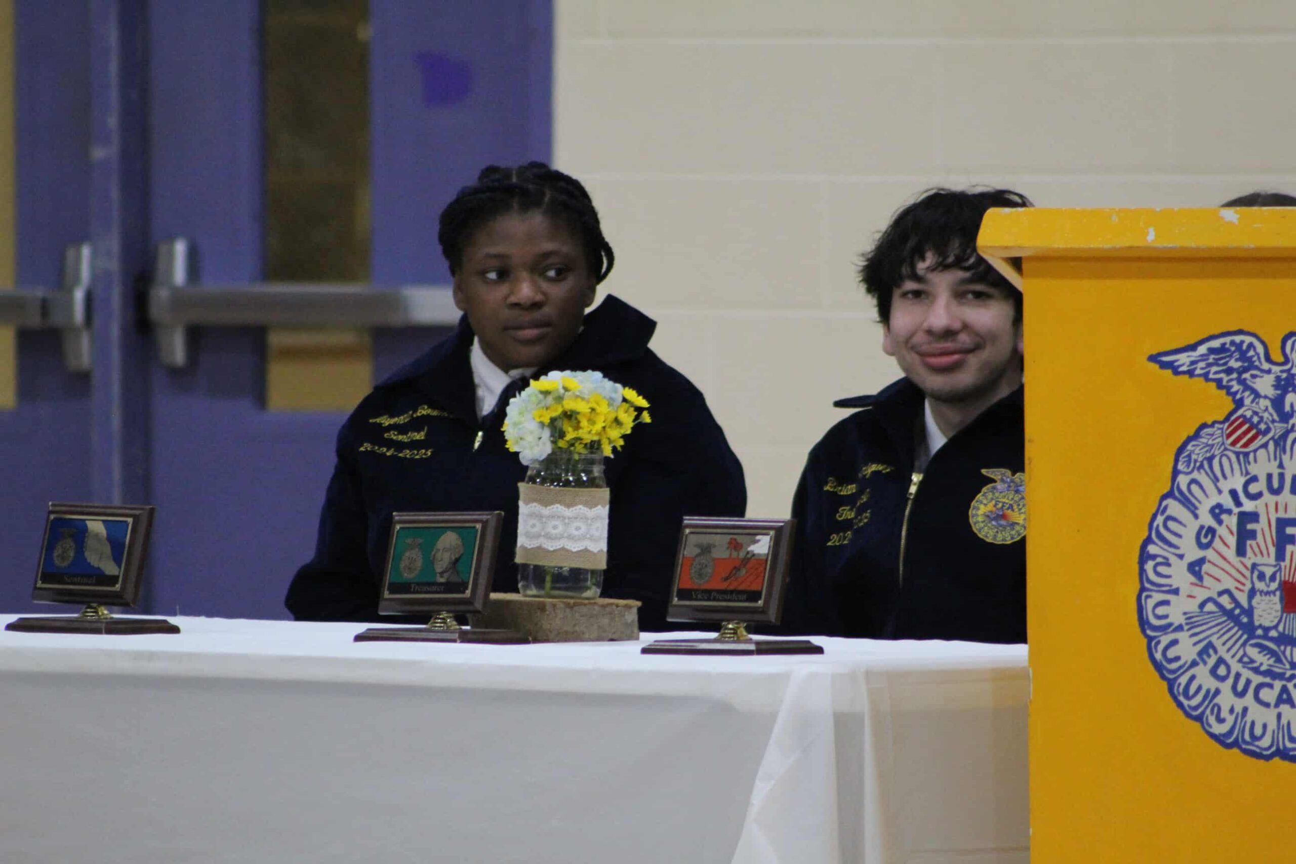 Federation Officers during closing ceremonies.