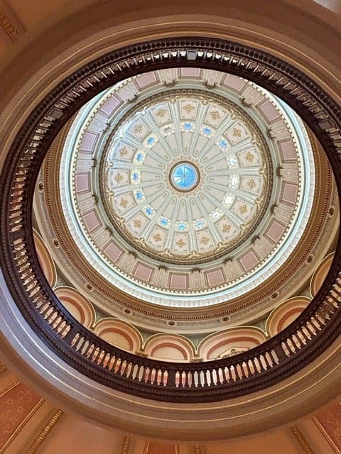 Inside the state capital in Sacramento, Calif.