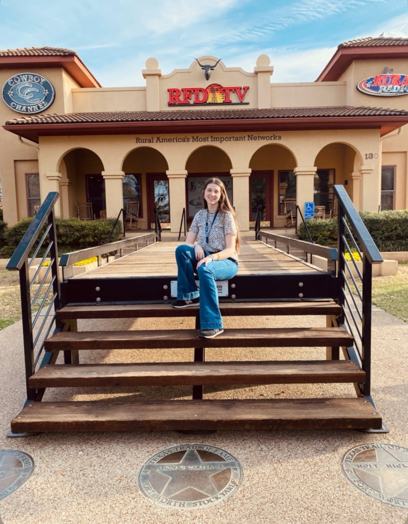 Taylor visits the RFD-TV station in Texas.
