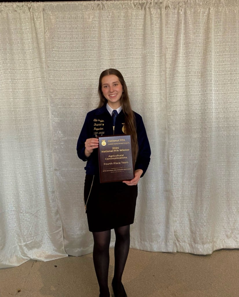 In the 2024 National FFA Agricultural Communications CDE, Taylor earned first place individual in the social media practicum.