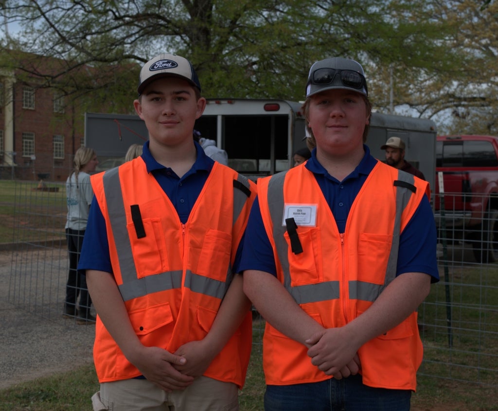 Stafford Chou (left) and Chris Warren-Page (right) at the South Carolina Governor’s School for Agriculture’s annual “Ag Fest.”