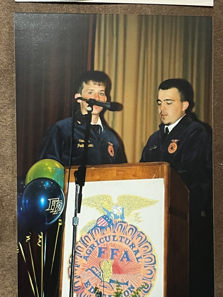 Shell served as the vice president at his chapter’s award banquet.