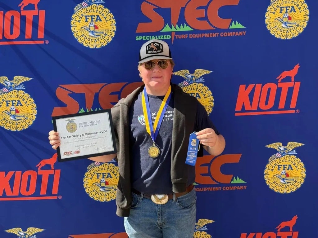 South Carolina Tractor Operations State Champion Chris Warren-Page!