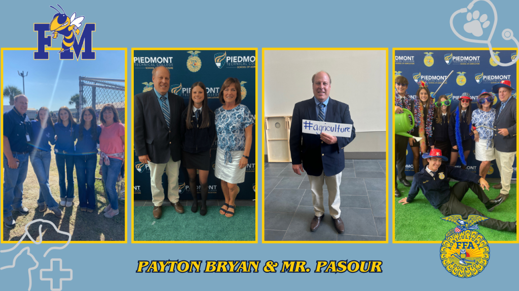 A collage of Mr. Pasour and Payton Bryan.