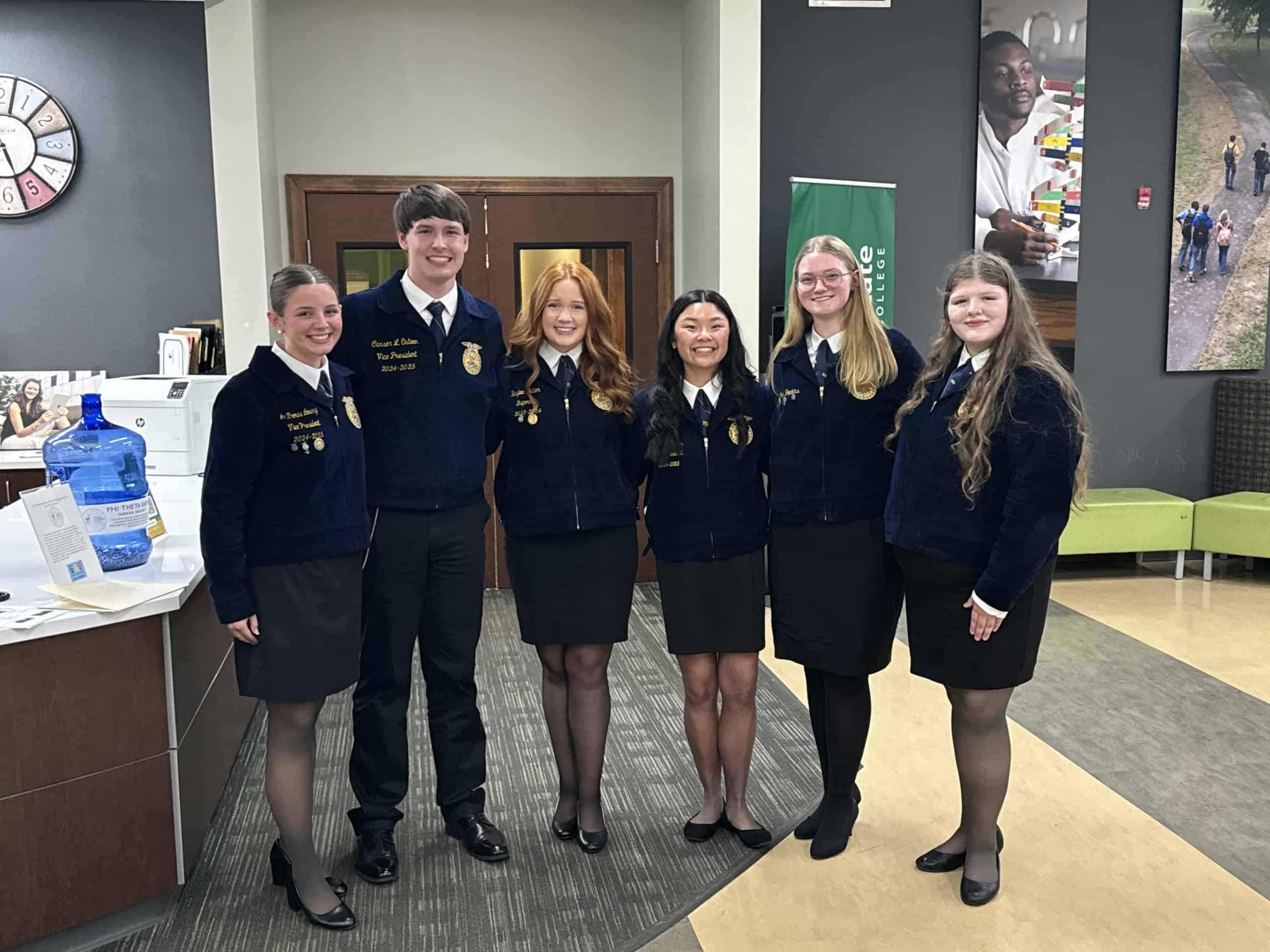 Lowery serves as the West Tennessee FFA regional president alongside her teammates.