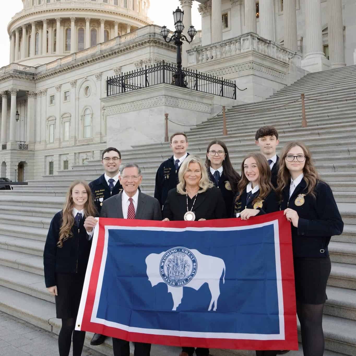 Wyoming FFA Members Advocate for Agriculture at Nation’s Capital