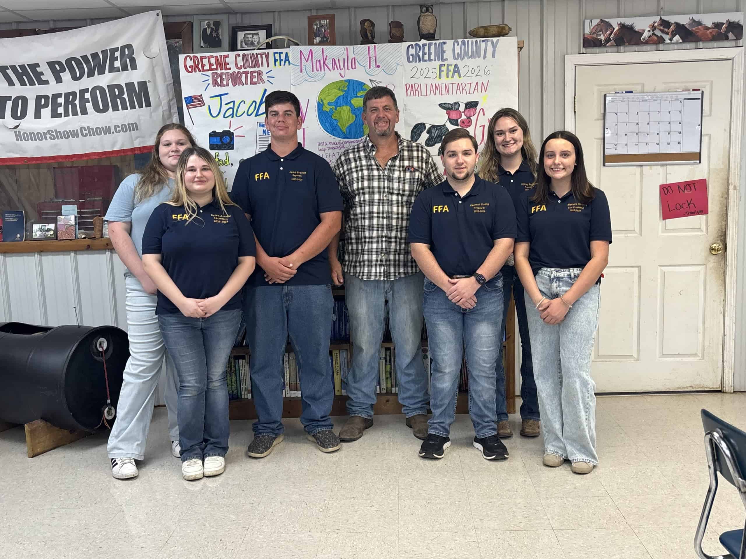 Learning to Lead, Living to Serve: Greene County FFA Chapter Officers Empower Greenhands