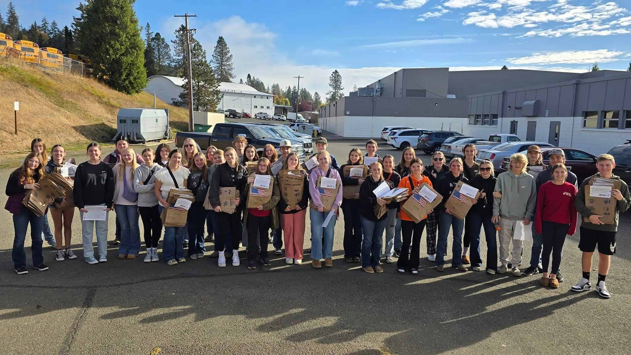Oregon FFA Members “Drive Away Hunger”