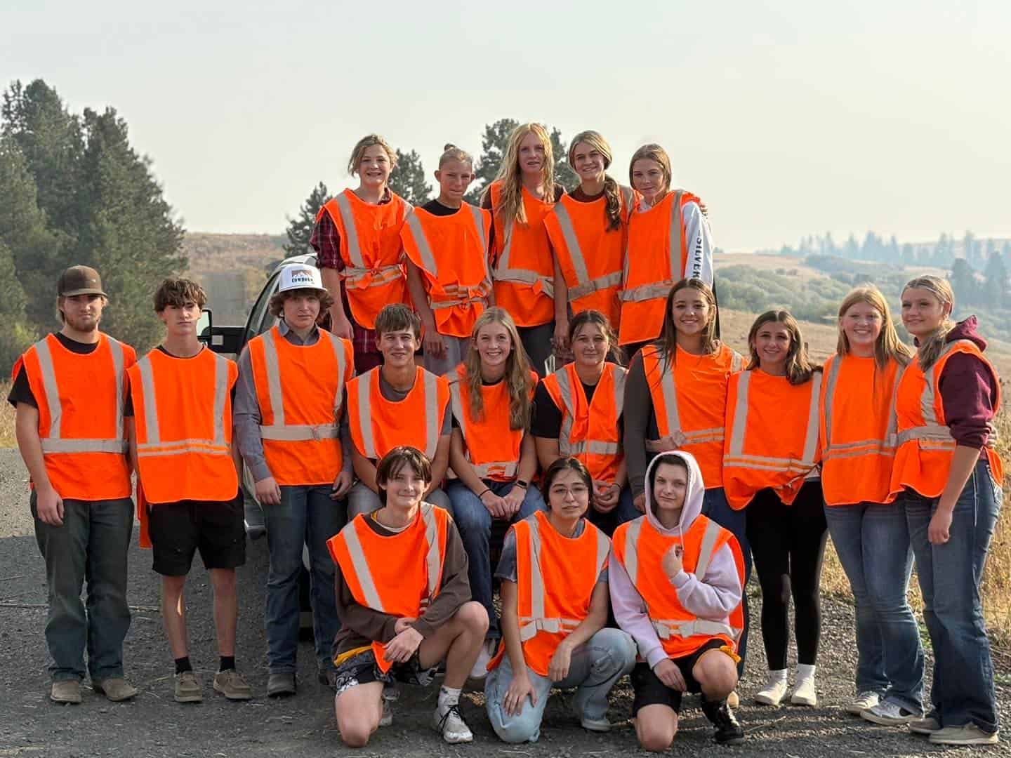 Highland-Craigmont FFA Chapter on the Road To Service