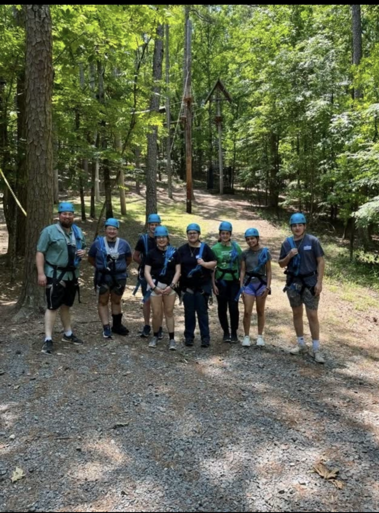 Blake Erbach and some of his Perry County 4-H Teen Leaders on a 4-H Excel Trip.