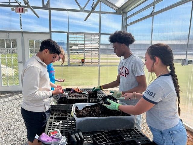 The greenhouse provides North Pike agriculture students with opportunities to practice their skills directly with lessons in horticulture, plant propagation and hydroponics.