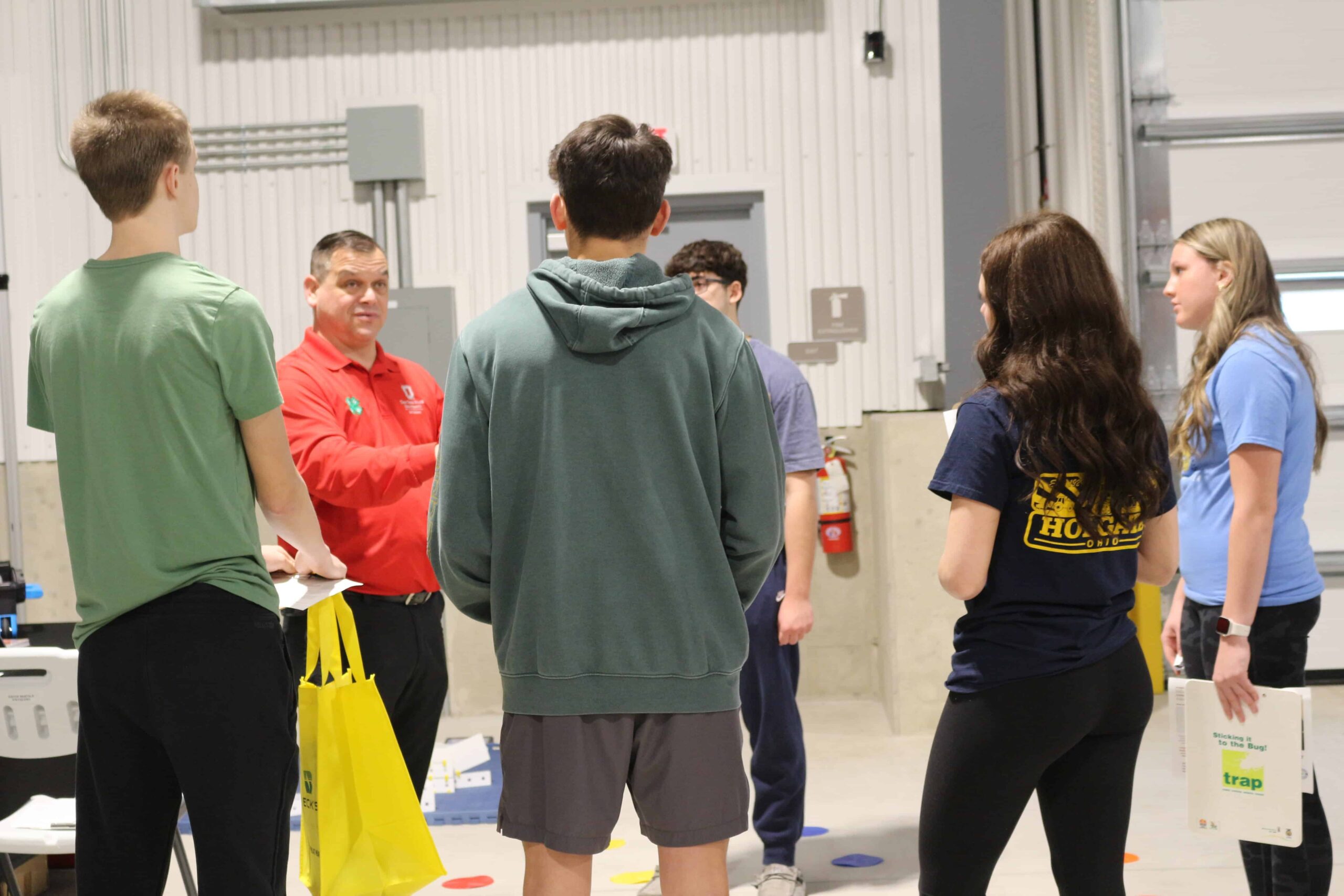 FFA members reflect after an educational activity