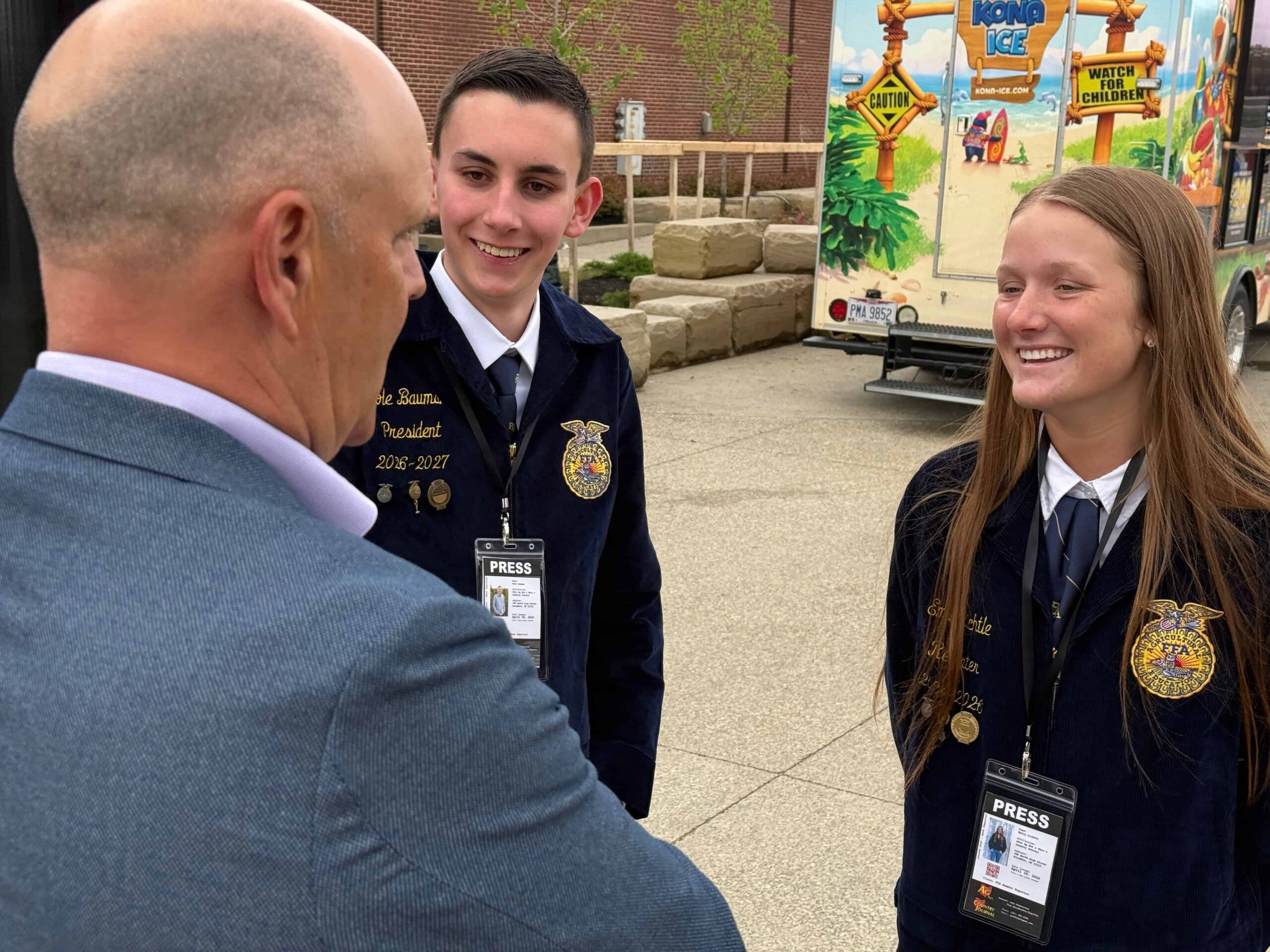 Convention Reporters Cole Bauman and Emily Lichtle talk with ODA Director Brian Baldridge