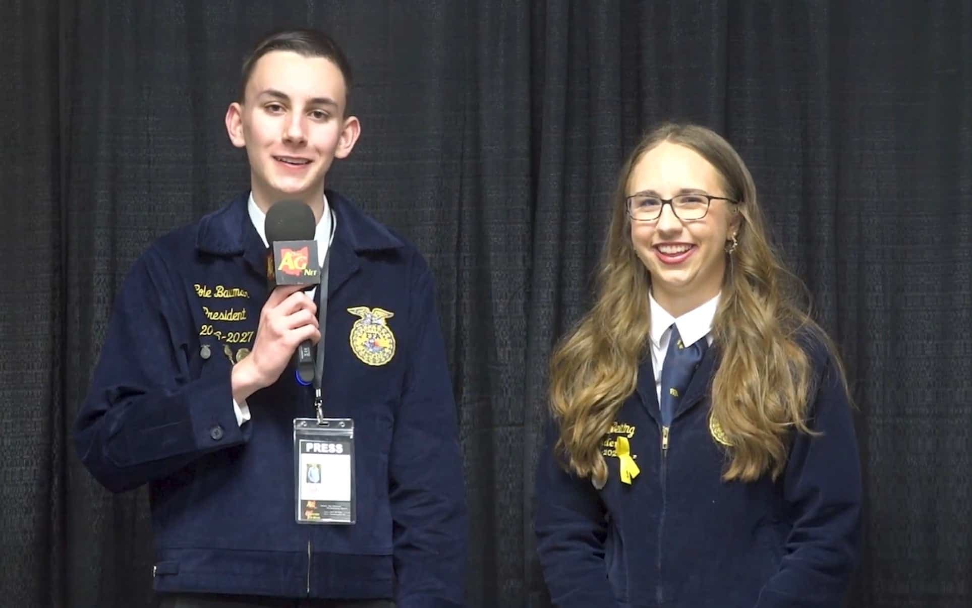Cole Bauman interviews Ohio FFA State Reporter Sydney Beiting