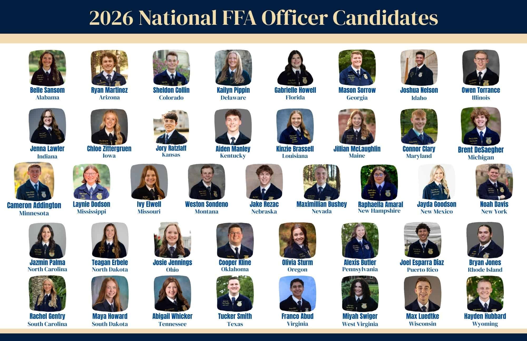 Meet the FFA Members Running for 2026-27 National FFA Office